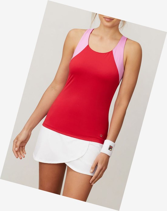 Fila 30 Love Twist Back Tank Crim/Cycl/Wht | 47ENTQOSM