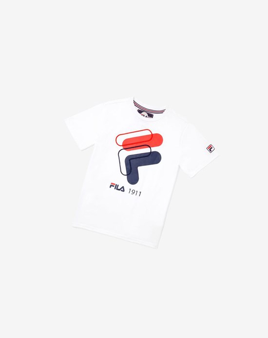 Fila 3d Logo Tee Blancas | 23XJSBWGU