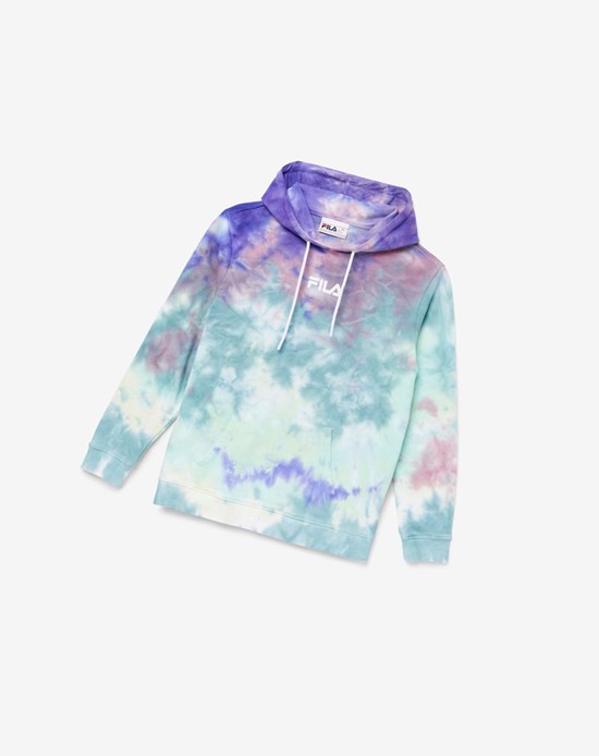 Fila Aerolynn Tie Dye Hoodie Azules | 97LCOAKVG