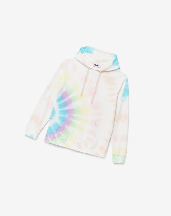 Fila Aerolynn Tie Dye Hoodie Creme | 67PZLWTKD