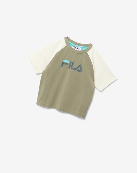 Fila Aisha Tee Azules Turquesa | 01LHWORQG