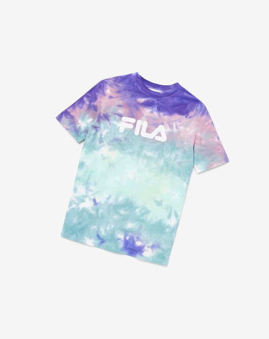 Fila Alivia Tie Dye Tee Azules | 87RPNISLU