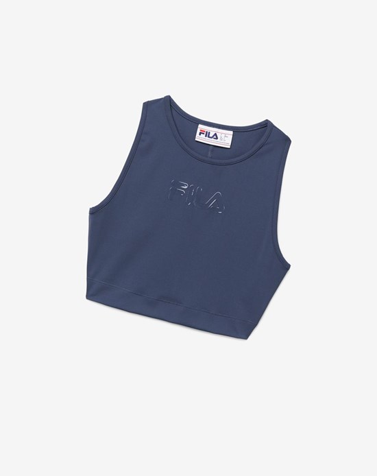 Fila Alva Crop Top 096 India Ink | 02JDXTCBK