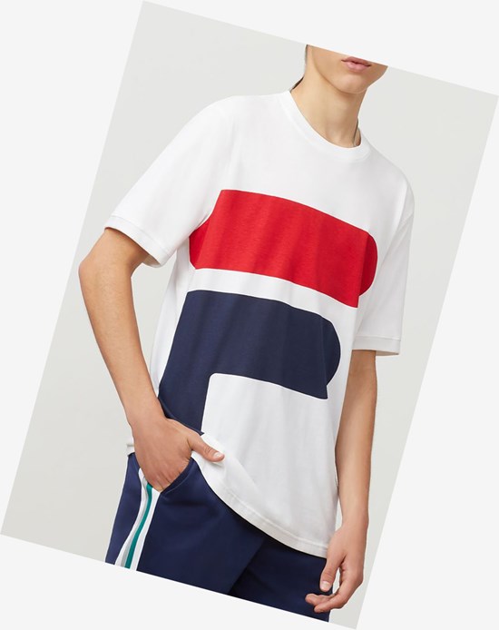 Fila Alvan Tee Wht/Peac/Cred | 14WJPKLMZ