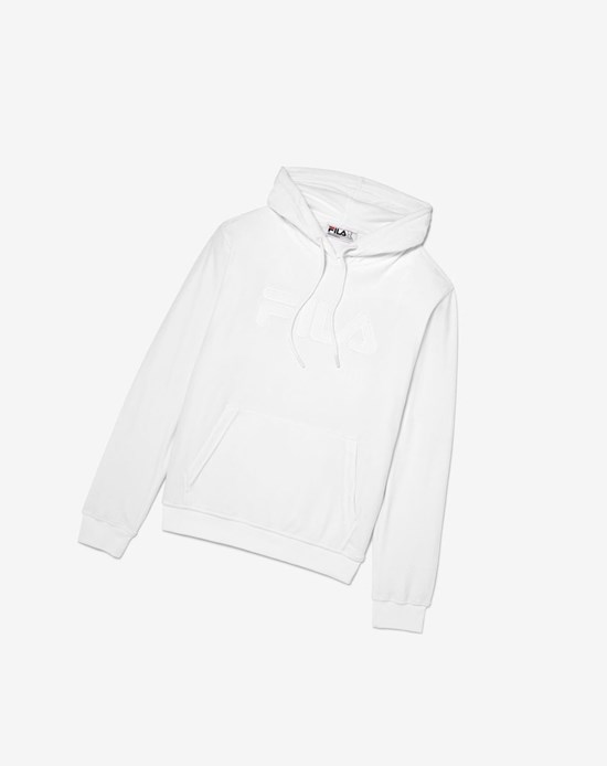 Fila Asher Velour Hoodie Blancas | 62VKFYTMP