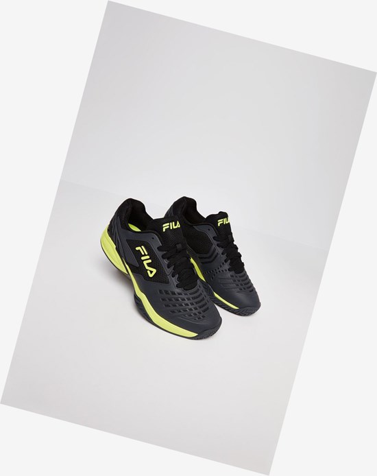 Fila Axilus 2 Energized Tenis Shoes Negras Amarillo | 64ITAKRZY