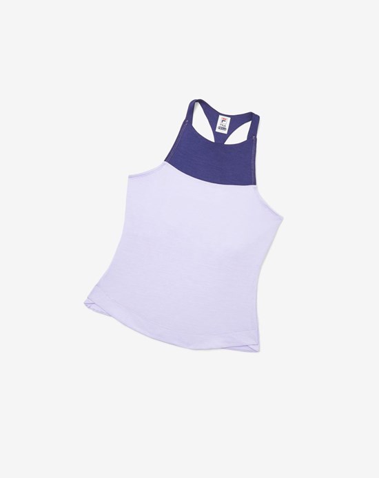 Fila Back Court Halter Tank Moradas | 19ZAGKPEJ