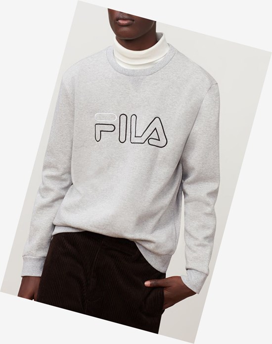 Fila Basil Sweatshirt Lgrym/Blk/Wht | 87MCYEURP