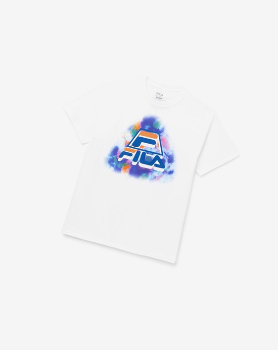 Fila Boniface Tie Dye Tee Blancas | 07ETLYCHV