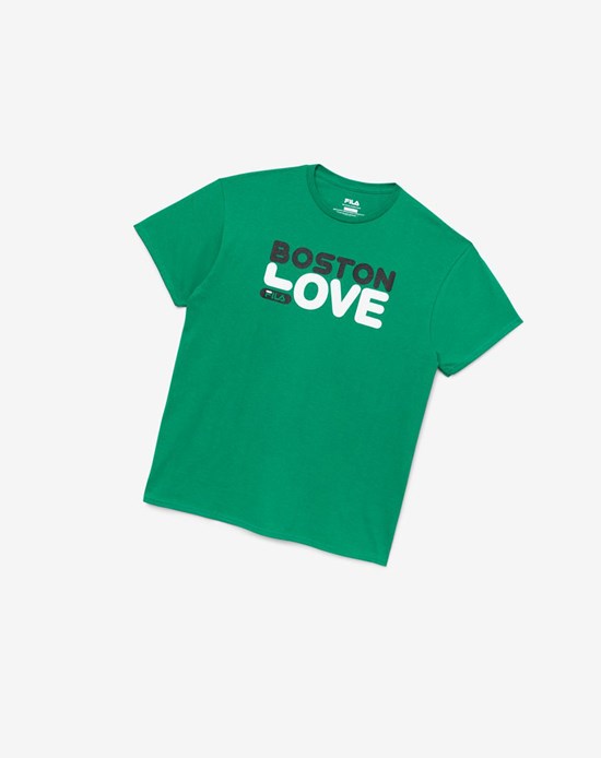 Fila Boston Love Tee Ferngreen | 68ESRLNUW