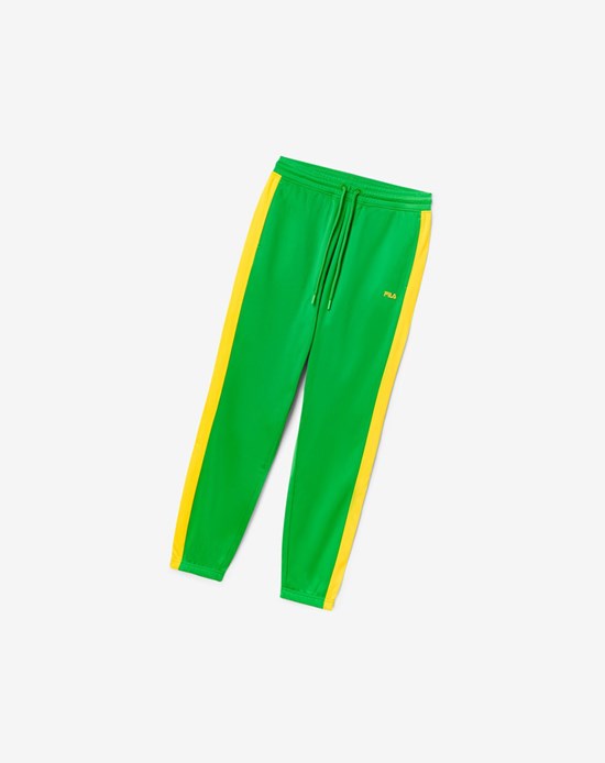 Fila Brazil Pista Pant Verde Amarillo | 95TYONBMH