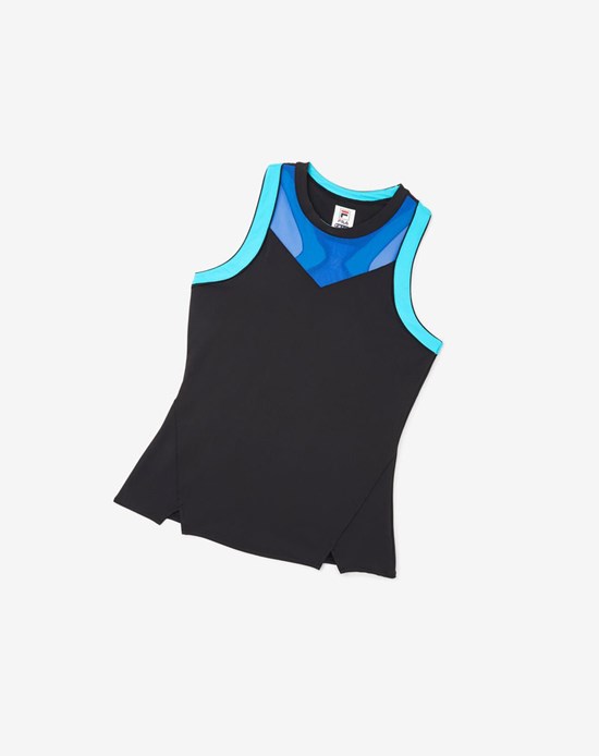 Fila Celestial Point Racerback Tank Negras Azules Turquesa | 14LPSZYCR