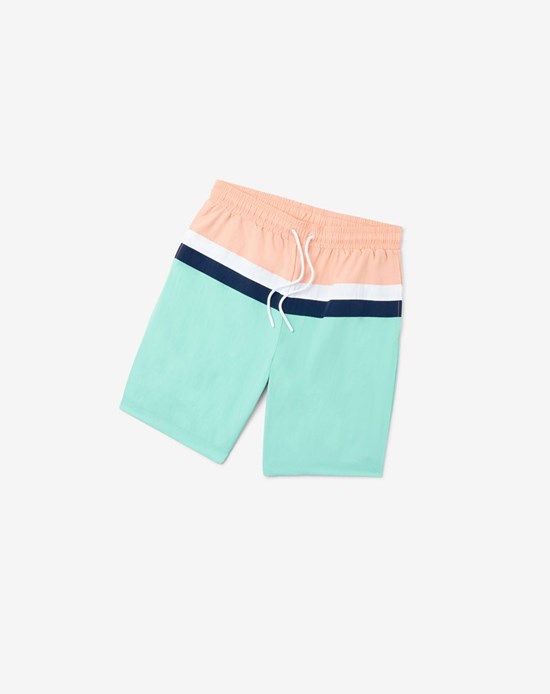 Fila Charlie Swim Corta Blancas Verde Menta | 18DPFXYVL