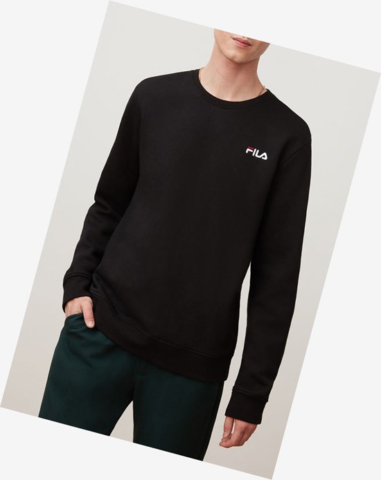 Fila Colona Sweatshirt Negras Blancas Rojas | 59MIOFHDK