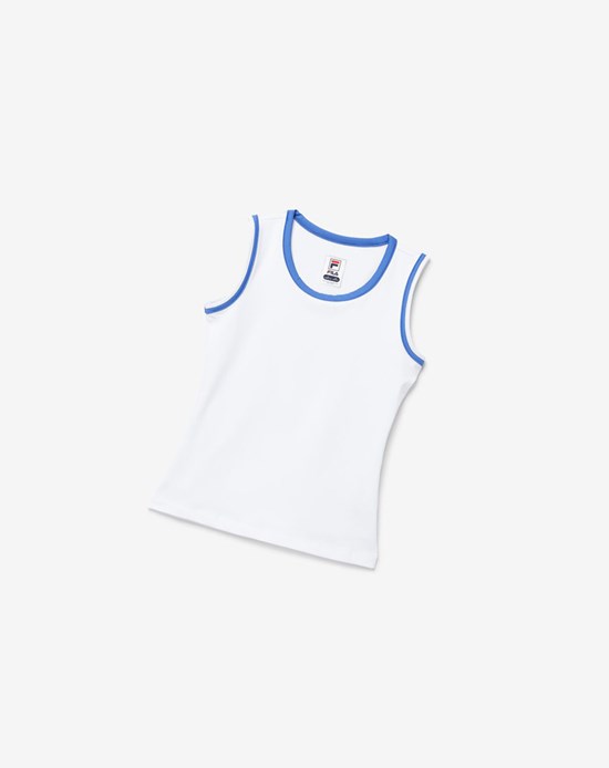 Fila Core Fullback Tank Blancas Azules | 80HWDQXIA