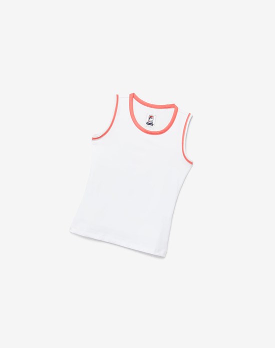 Fila Core Fullback Tank Blancas Coral | 74QBEIKRN