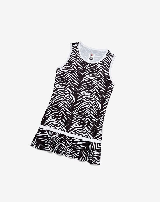 Fila Core Tenis Vestido 002 Zebra / Whie | 48OLUVBKR