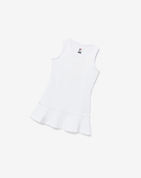 Fila Core Tenis Vestido Blancas | 03WOFHCGD