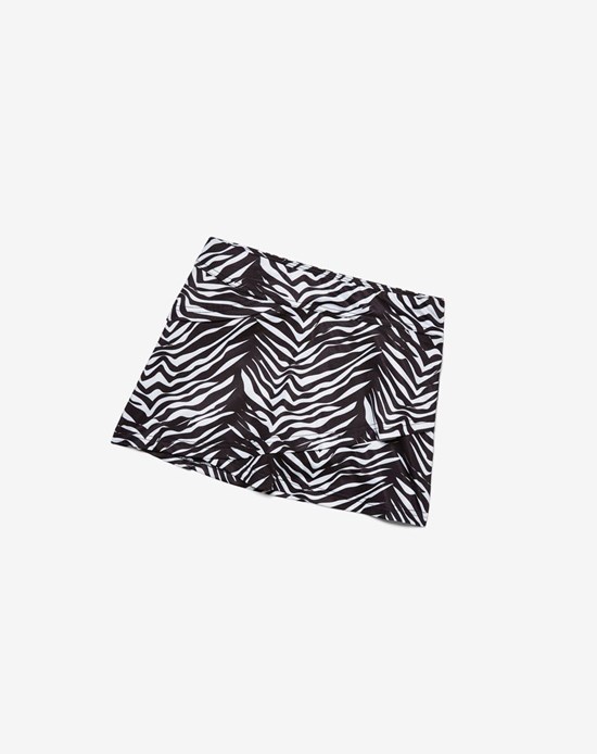 Fila Core Tiered Skort 002 Zebra | 62URGAQVH