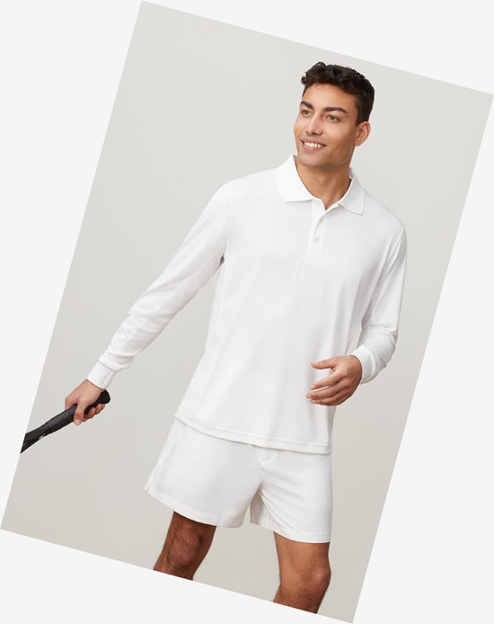 Fila Crestable Long Sleeve Polo Blancas | 75SVGKUCO