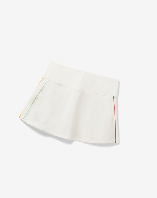 Fila Cross Court High Waisted Skort Blancas | 24GYZFWOD