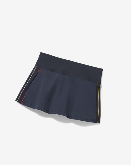 Fila Cross Court High Waisted Skort Indigo | 56KCBHDNL