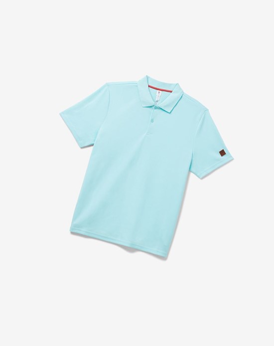 Fila Cross Court Texture Polo Azules | 09KNCSWMR