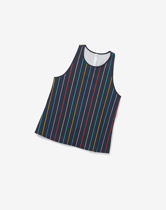 Fila Cross Court Tie Up Back Tank Indigo | 09SPXRUYD