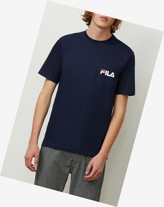 Fila Curtis Pocket Tee Peacoat | 27BGPTIRL