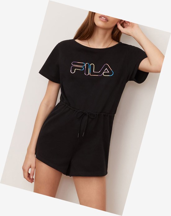 Fila Delaney Romper Negras | 50UENWGVC