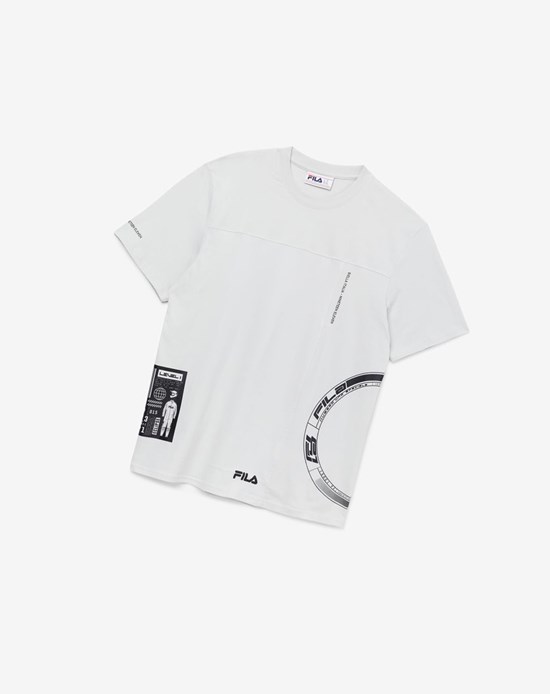 Fila Deltalife Estampadas Tee 104 Lunar Rock | 08SVKOWTZ