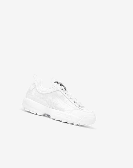 Fila Disruptor 2 Embroidery Sneakers Wht/Fnvy/Fred | 15PECIAFQ