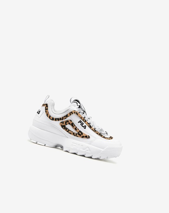 Fila Disruptor 2 Leopard Sneakers Blancas Negras Blancas | 43KNISTDP