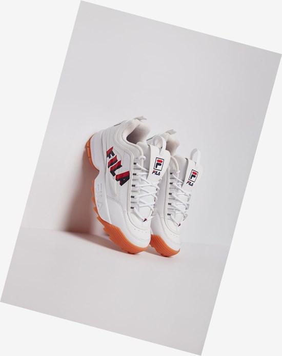 Fila Disruptor 2 Perspective Sneakers Wht/Fnvy/Fred | 98JYSGLEX