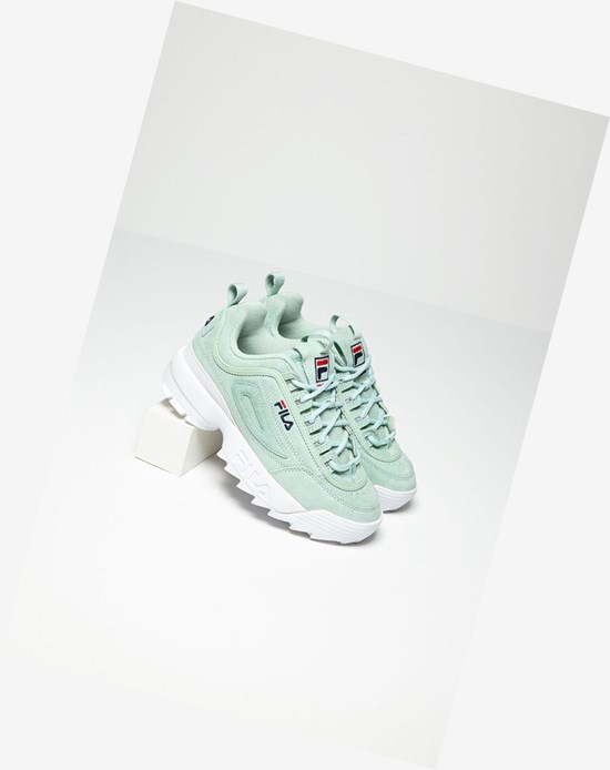 Fila Disruptor 2 Premium Gamuza Sneakers Ptur/Ptur/Wht | 15TPXNIDH