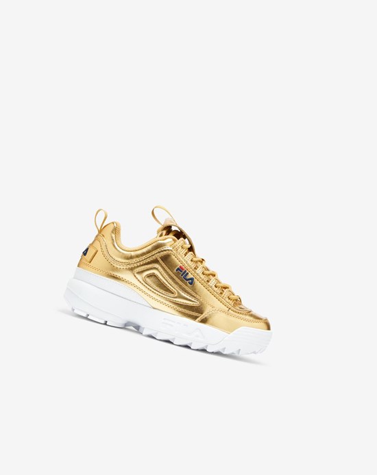 Fila Disruptor 2 Premium Metallic Sneakers Mgld/Mgld/Wht | 25ZJXYKBP