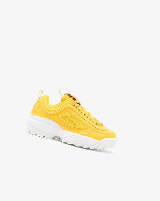 Fila Disruptor 2 Premium Sneakers Amarillo Amarillo Blancas | 12CDYFGOI