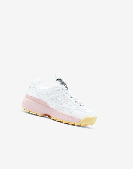 Fila Disruptor 2 Premium Sneakers Blancas Rosas | 56NBXTFIZ