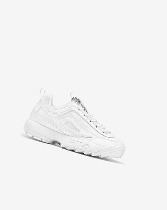 Fila Disruptor 2 Premium Sneakers Blancas Blancas Blancas | 87VXKFJHY