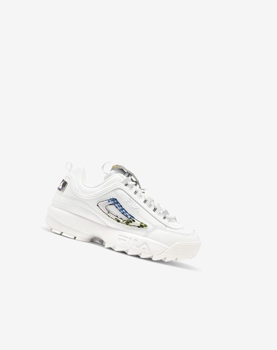 Fila Disruptor 2 Snake Sneakers Blancas Blancas | 13ZNEBPUA