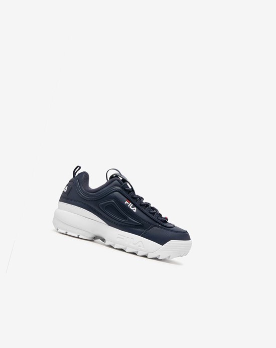 Fila Disruptor 2 Sneakers Azul Marino Blancas Rojas | 19ACDOMGH