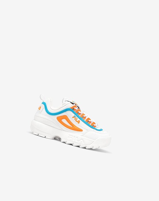 Fila Disruptor 2 Sneakers Blancas Azules Naranjas | 01XHSRWQM