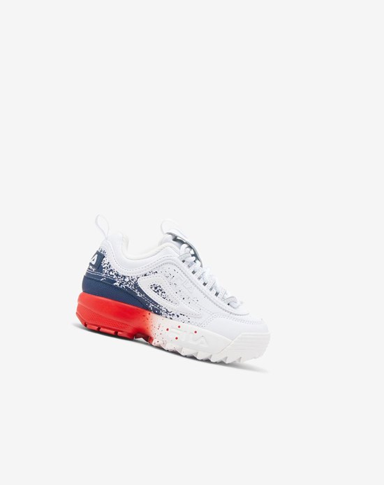 Fila Disruptor 2 Splatter Sneakers Wht/Fnvy/Fred | 13VXKYNTO