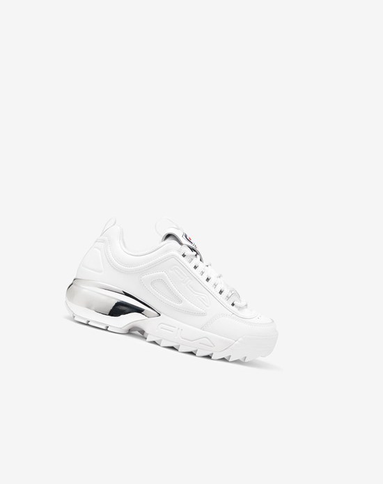 Fila Disruptor 2a Chrome Sneakers Blancas Azul Marino Rojas | 86HSXQBFI