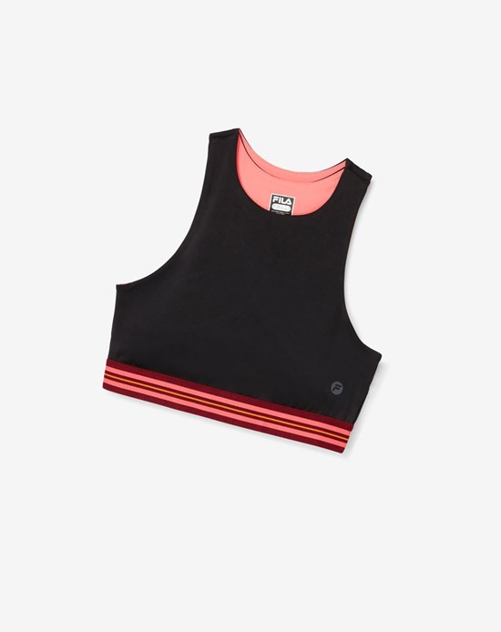 Fila Don'T Sweat It Bra Top Negras Rosas | 38WECIKAF