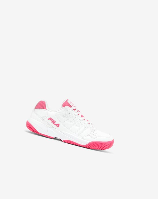 Fila Double Bounce Tenis Shoes Wht/Pglo/Msil | 15EKCVPIR