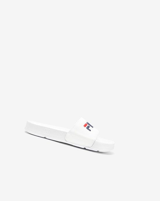 Fila Drifter Chanclas Sandals Blancas Azul Marino Rojas | 75MBDFPHL