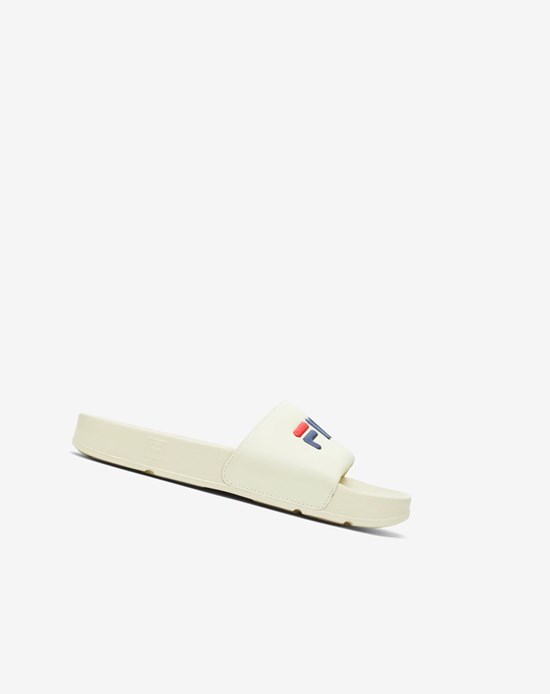 Fila Drifter Chanclas Sandals Creme Azul Marino Rojas | 13JXBMCUS