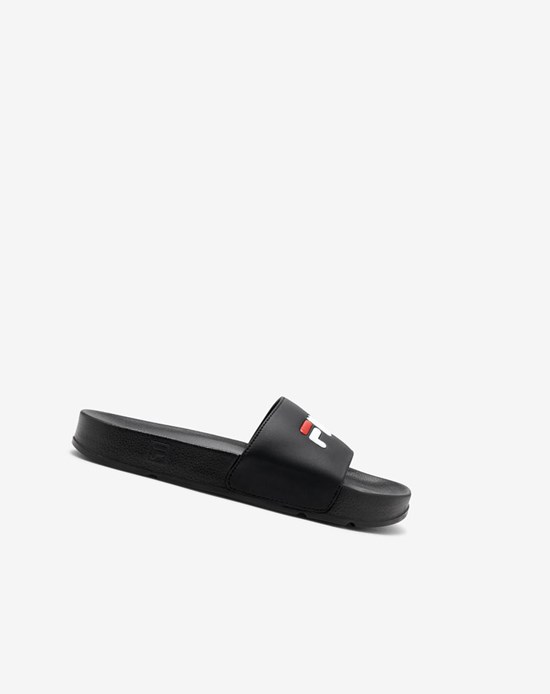 Fila Drifter Chanclas Sandals Negras Rojas Blancas | 68MPGUOWS