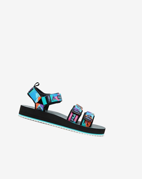 Fila Drifter Dns '90s Chanclas Sandals Negras Moradas Rojas Naranjas | 02OXTCVQK